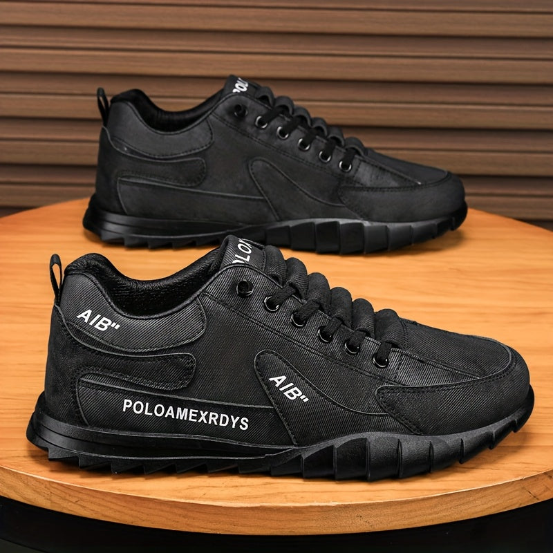Men's Slip-On/Lace-Up Casual Shoes - All-Season Non-Slip Cushioned PVC Sole, Low-Top Athletic Sneakers Grey/ for Gym, Office, Everyday - Durable Canvas Upper Non-Slip Grip Outsole, Grip Enhancing Footwear, Comfortable Lined