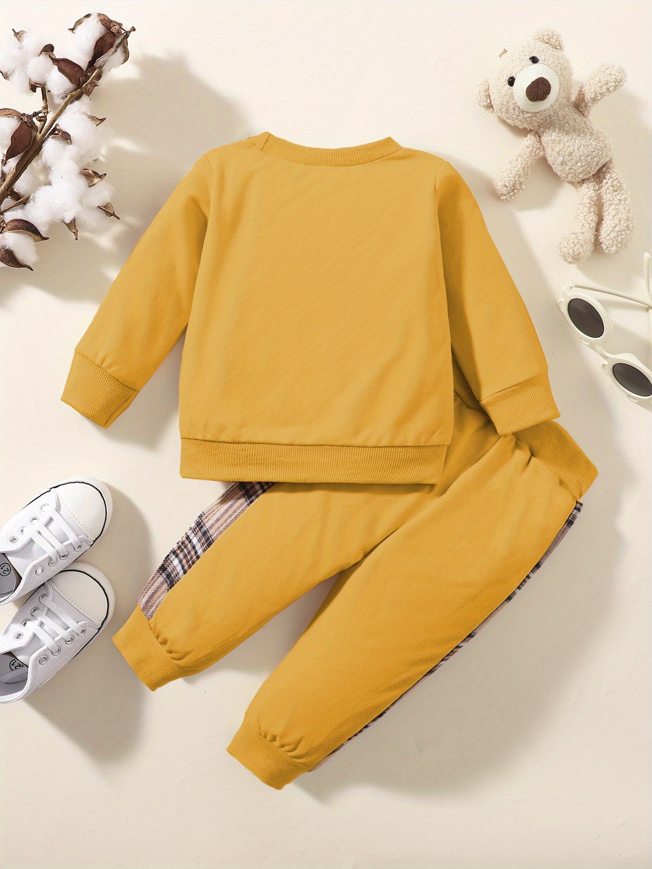 Toddler Baby Boy Clothes Outdoor Set Long Sleeve Sweatshirt Top Casual Pants Fall Winter Outfit Sweatsuit