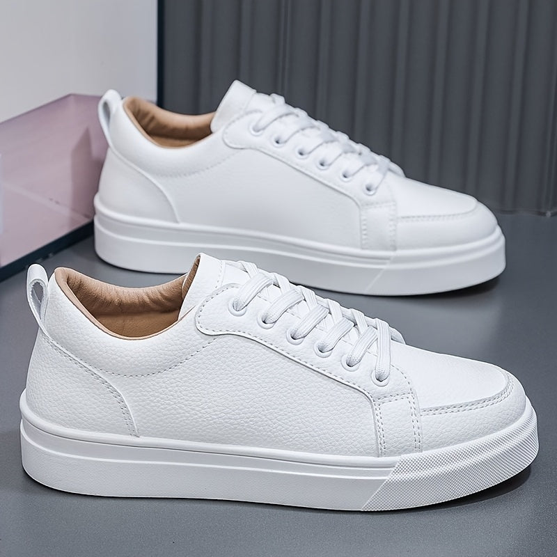 Men's Retro Casual Low-Top Sneakers with PU Upper
