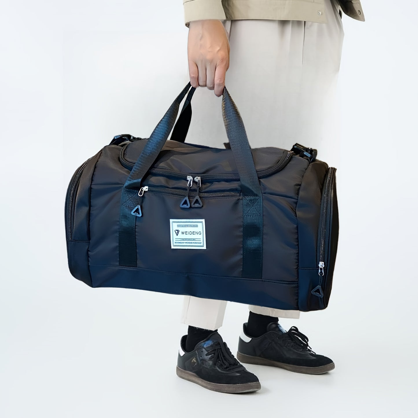 Men'S Large Capacity Gym & Travel Duffel Bag - Durable Oxford Fabric with Adjustable Shoulder Straps, Multiple Compartments, and Secure Zipper Closure for Gym, Short Trips, and Daily Use, Gym Bag, Secure Zipper Closure