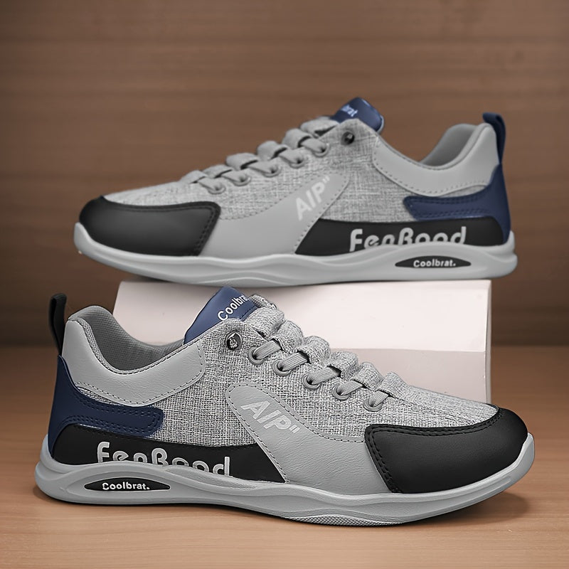 Men's Vintage Old School Style Sneakers, Comfy Non Slip Durable Canvas Breathable Shoes, Men's Footwear