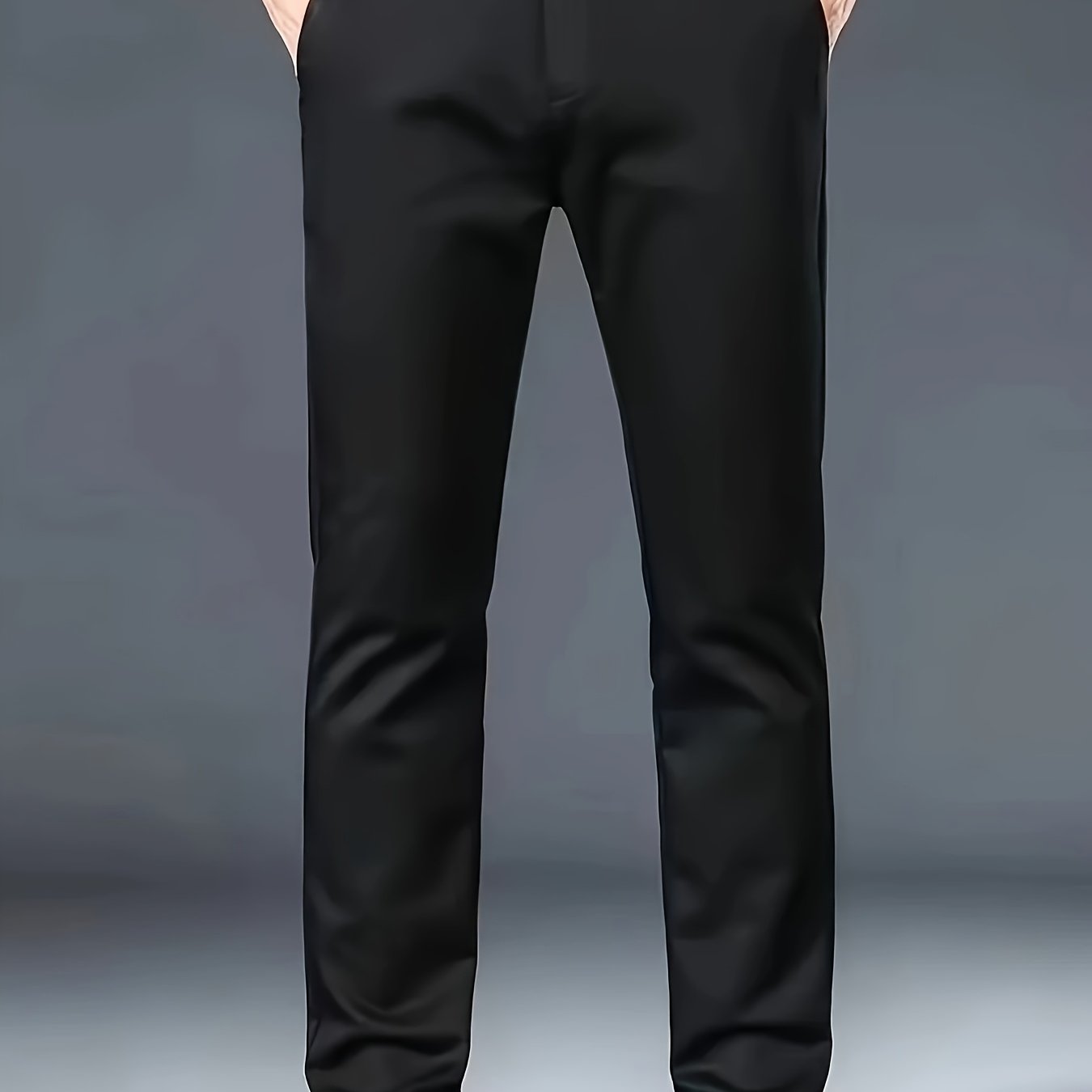 New Casual Formal Pants for Men in Four Seasons, Featuring a Business Style with Trendy Long Trousers. Fashionable And Versatile Men'S Elastic Dress Pants with a Comfortable Classic Design for Casual Wear.