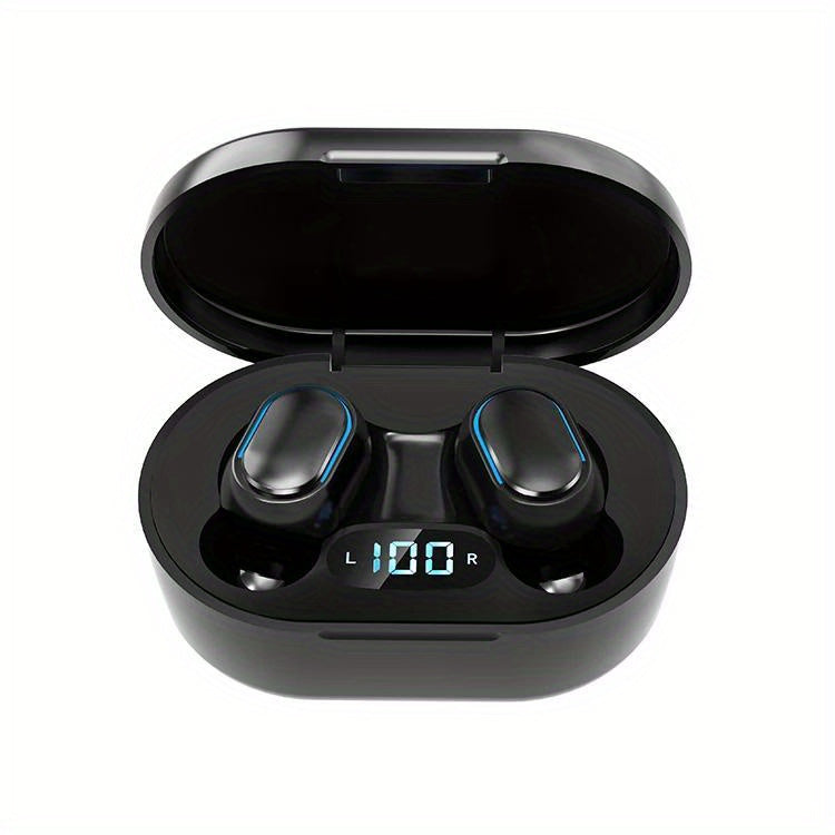 High-Quality E7S TWS Wireless Sport Headphones with LED Display, HiFi Stereo, Noise Reduction for Calls, Wireless Connectivity - USB Rechargeable, Earbuds, Headset