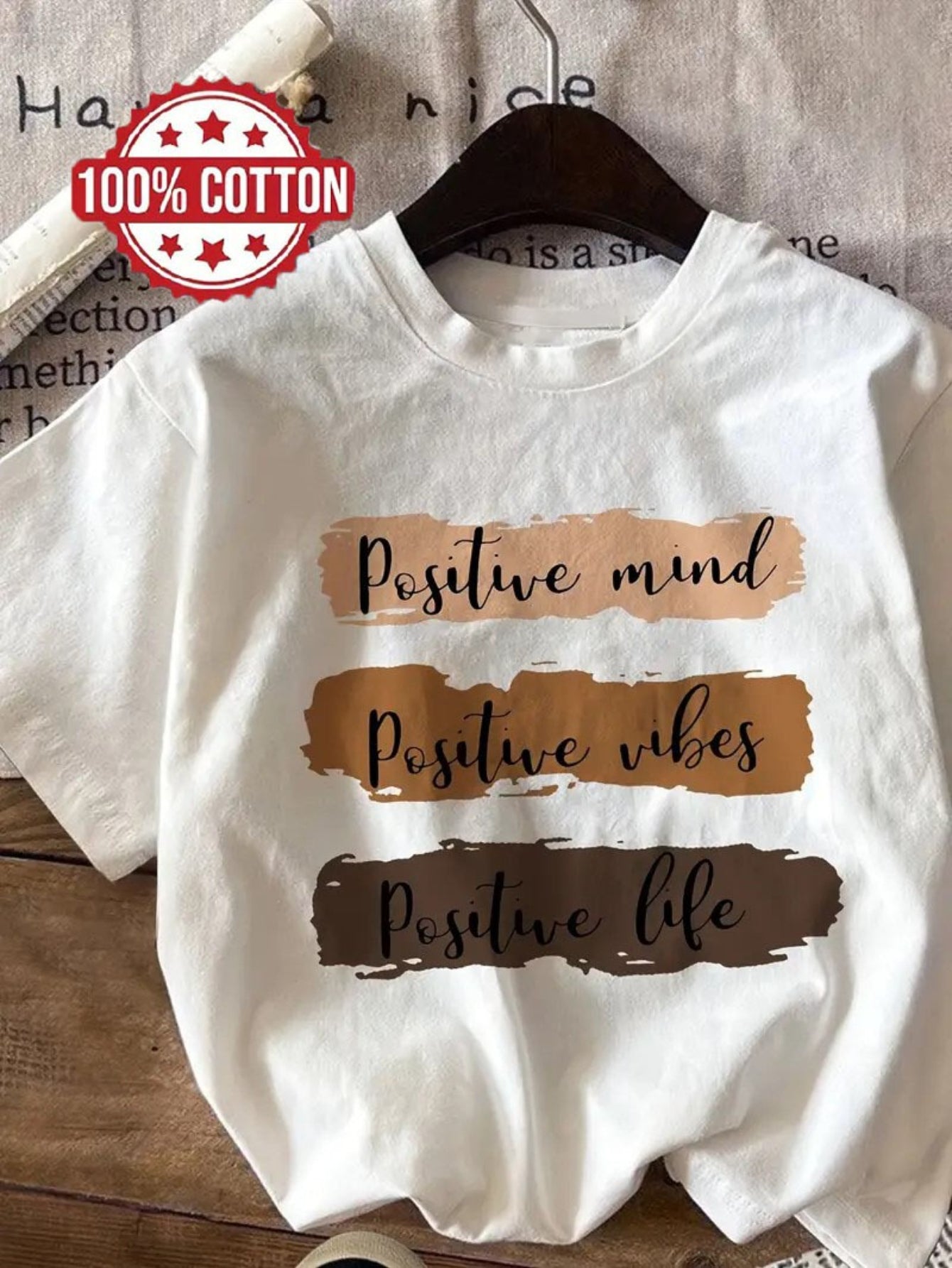 Women's Oversized Cotton T-Shirt Casual Loose Fit Short Sleeve