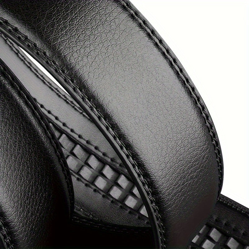 Business Men's Belt Black Automatic Buckle Fashion Belt Casual Men's Suit Belt Accessories