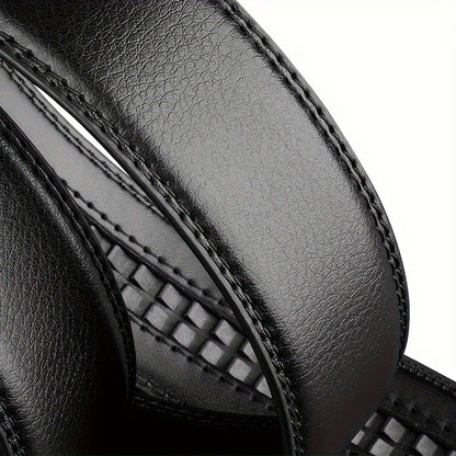 Business Men's Belt Black Automatic Buckle Fashion Belt Casual Men's Suit Belt Accessories