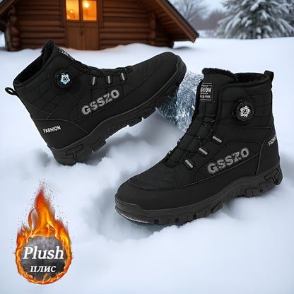 GSSZO Men's High-Top Hiking Boots with Height Increase - Slip-Resistant & PVC Sole, - -Terrain Boots Suitable for Urban Streetwear, Outdoor Trekking, Heavy-Duty Wear - Comfortable & Durable (Year-Round Use)