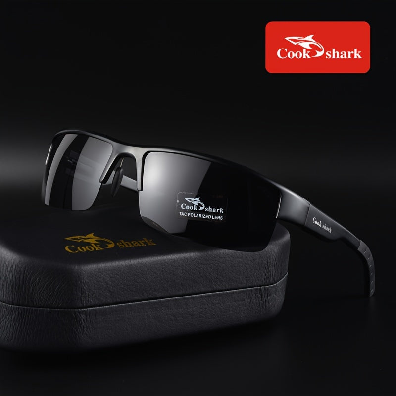 Men's Polarized Photochromic Driving Sunglasses with Lightweight Alloy