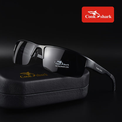 Men's Polarized Photochromic Driving Sunglasses with Lightweight Alloy