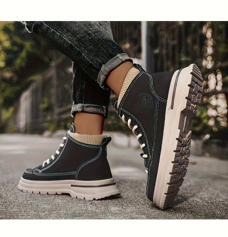 Տղամարդկանց ձմեռային կոշիկներ, հաստացված արտաքին հագուստի համար նախատեսված արշավային կոշիկներ, նորաձև բազմակողմանի աշխատանքային կոշիկներ, բրիտանական կարճ կոշիկներ