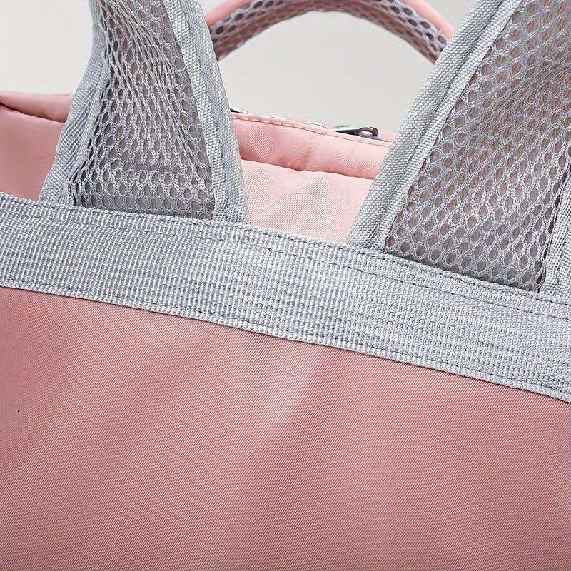 Multi-Functional Travel Backpack for Women, Casual Style, Large Capacity, Lightweight, USB Charging, Adjustable Straps, Shoe Compartment, Zipper Closure, Polyester Lining, Sewing Thread Detail, Wet Wipe Clean, for Business Tr