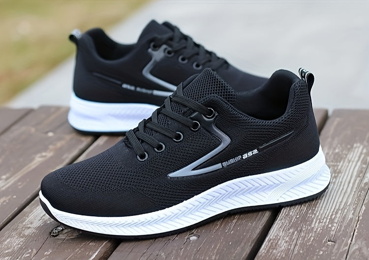 Men's Lace-up Sneakers - Athletic Shoes - Lightweight And Breathable - Running Basketball Workout Gym