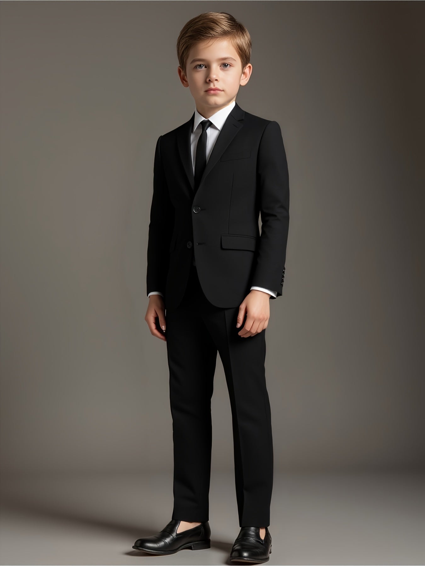 Boys' White Two-Piece Suit Regular Fit for Formal Occasions