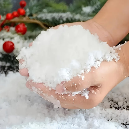 50g Artificial Snowflake Packaging - Perfect for Christmas, Valentine'S Day and New Year Decorations | No Power Required, Classic Style Plastic Snow Powder, Creates Atmosphere for Festivals and Themed Parties, Christmas Decor