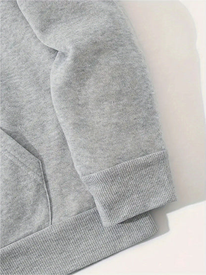 Men's Autumn and Winter Casual Loose Couple Hoodie Set, Stylish Sweatshirt with Long Pants Outfit