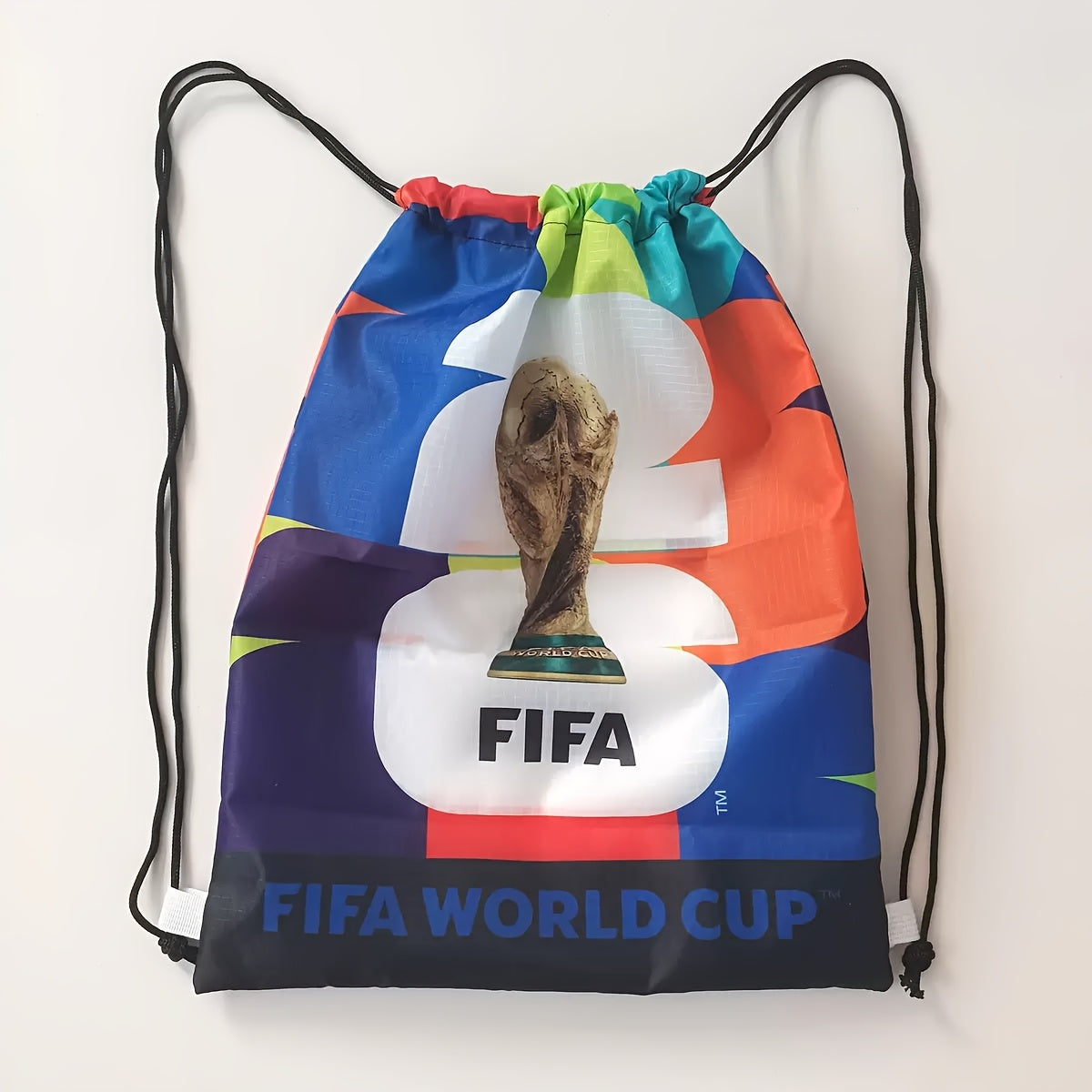 Unisex FIFA 2026 World Cup Drawstring Gym Bag with Unique Patterns
