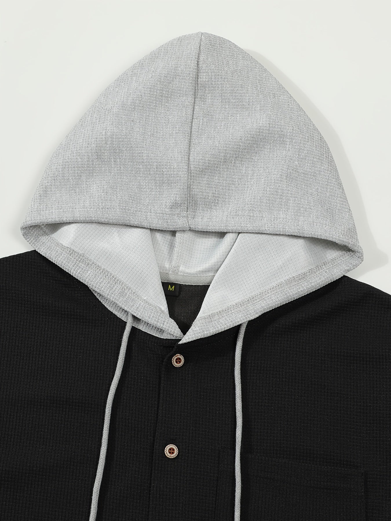 Men's Casual Hooded Jacket - Soft, Breathable Polyester with Button-Up Design & Pockets | Perfect for Spring, Fall & Outdoor Activities, Long Sleeve, Fashion, Daily, Leisure Style, Conventional Version