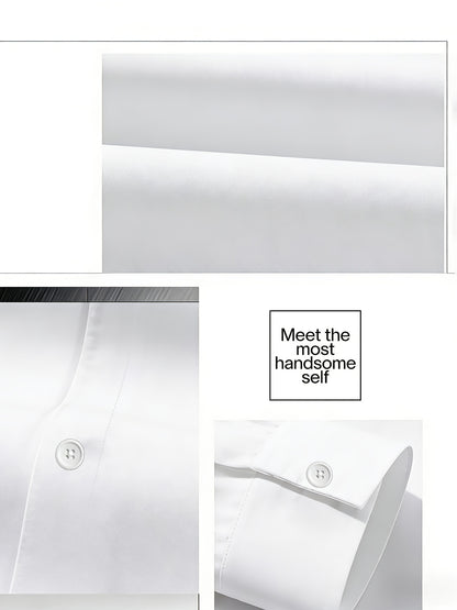 Men's Business Casual Two-Piece Suit with Lapel Shirt and Drawstring P