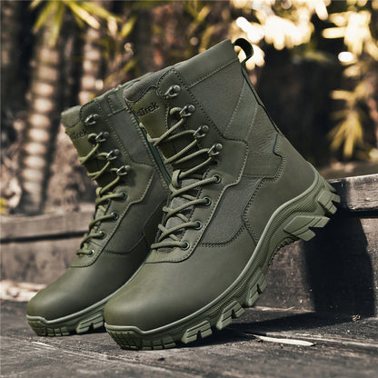 Men's All-Season Hiking Boots with Anti-Slip Rubber Soles