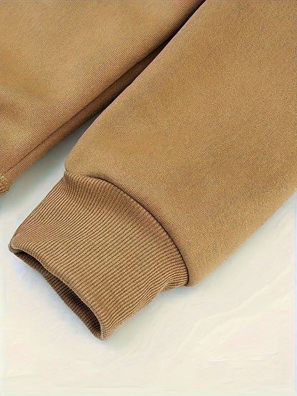 Men's Casual Hoodie with Zipper, Soft And Breathable Polyester Fabric, Machine Washable, Autumn/Winter Fashion