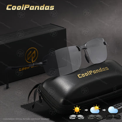 Polarized Photochromic Stainless Steel Sunglasses for Men & Women