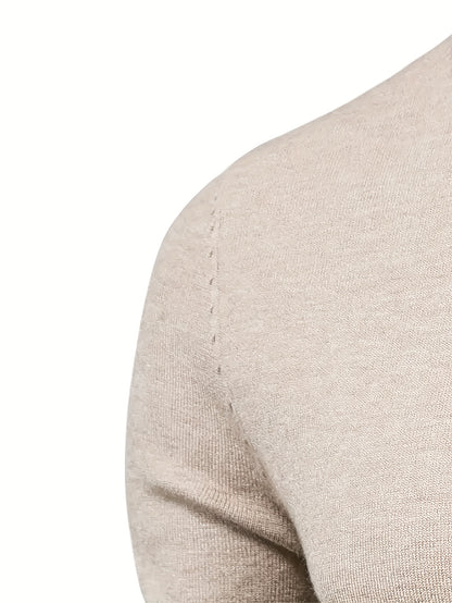 2023 New Cross-border Autumn and Winter Men's Round Neck Random Print Round Neck Knitted Sweater