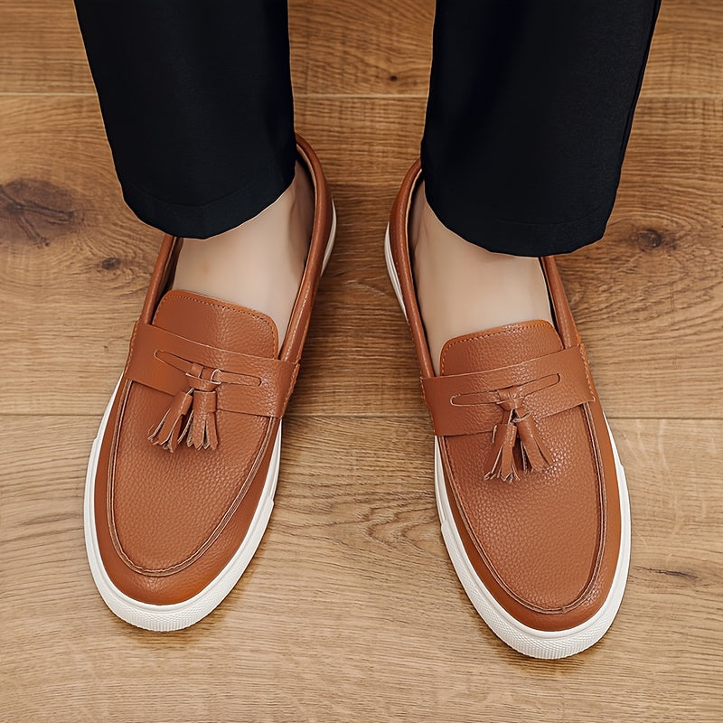 Men's Low-Top Slip-On Casual Sneakers with Tassels