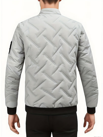 Men's Warm Stand Collar Jacket for Autumn and Winter
