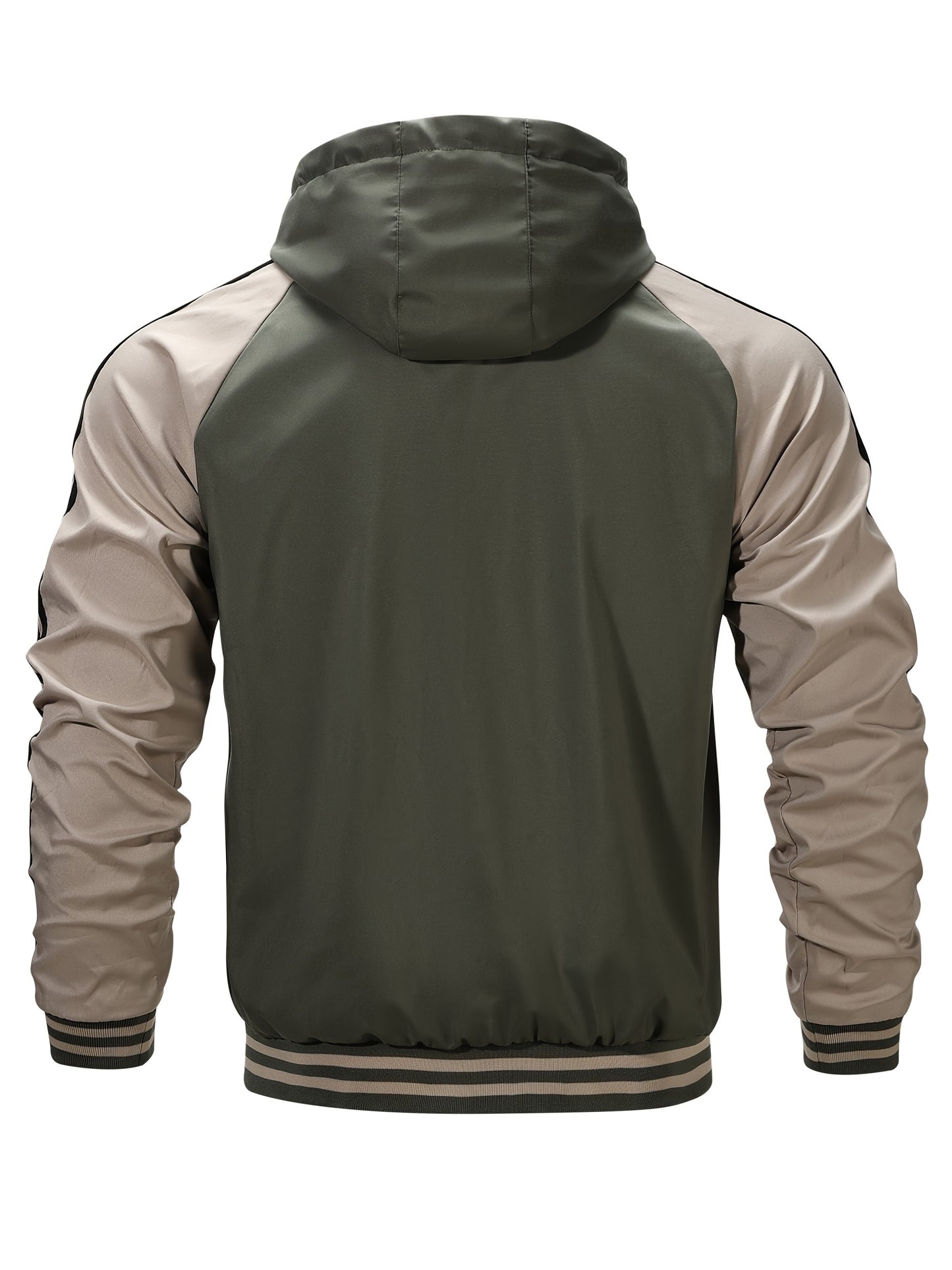 Men's Lightweight Hooded Jacket Casual Four Seasons Polyester