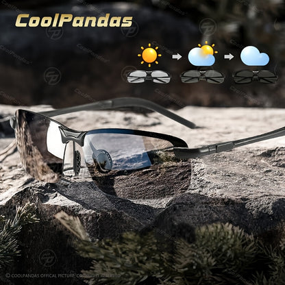 Polarized Photochromic Stainless Steel Sunglasses for Men & Women