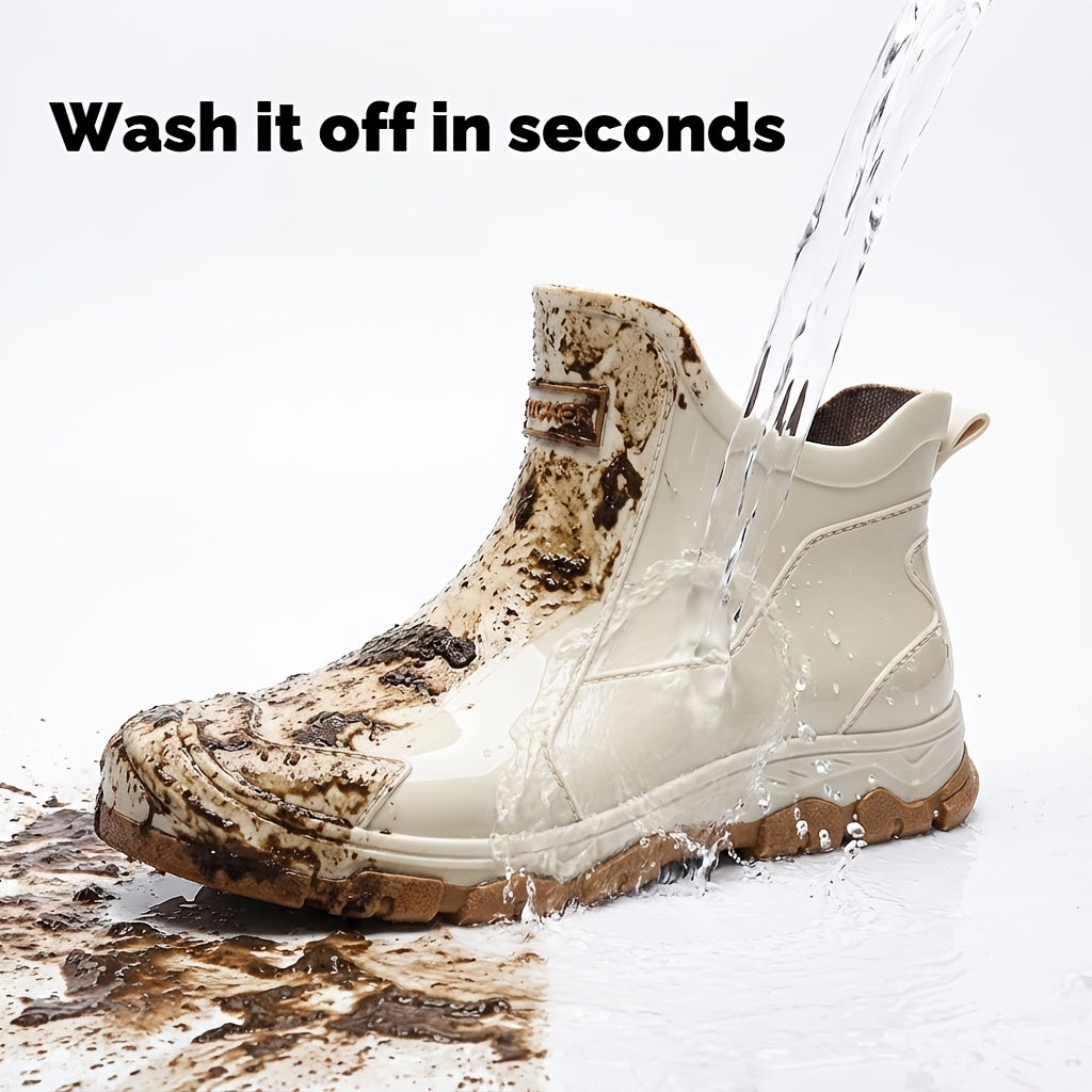 Unisex Lightweight Short Rain Boots for Outdoors & Camping