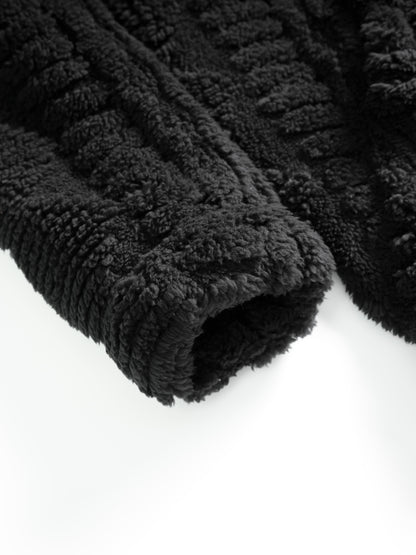 [Elson OBM] Solid Color Fashion Hooded Jacket, Long Sleeve Zip-Up Outerwear, Windproof and Warm, Comfortable for Autumn and Winter, Ideal as a Gift