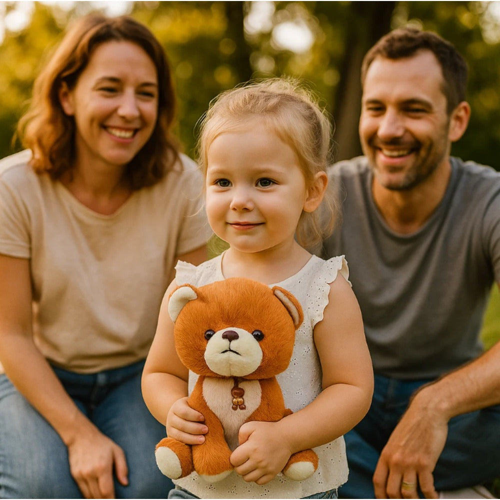 Best-Selling Soft Plush Teddy Bear Doll - Realistic Brown & White Stuffed Animal with Black Eyes & Nose, Cuddly Bedtime Companion for, Birthday Gift for &, Bedtime Friend