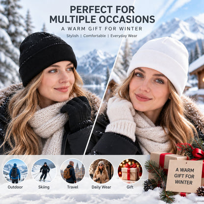 Lightweight Knit Beanie Hat for Fall and Winter Outdoors