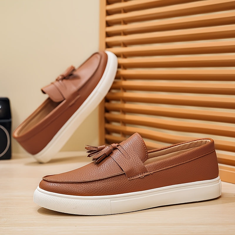 Men's Low-Top Slip-On Casual Sneakers with Tassels