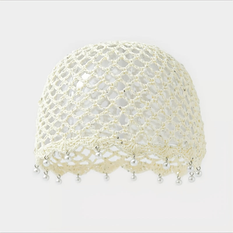 Bohemian Summer Breathable Knit Sequin Beanie Cap
