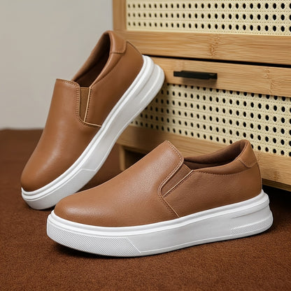 Plus Size Men's Athletic Shoes Thick Sole Mesh Upper Sneakers