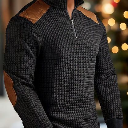 Տղամարդկանց նորաձևություն, տղամարդկանց հագուստ, աշուն, ձմեռ, առօրյա, մկանուտ, քառակուսի, կլոր վզնոցով, կայծակաճարմանդով, երկար թևքերով, պաչվորք, տղամարդու Henley վերնաշապիկ, տղամարդկանց հագուստ