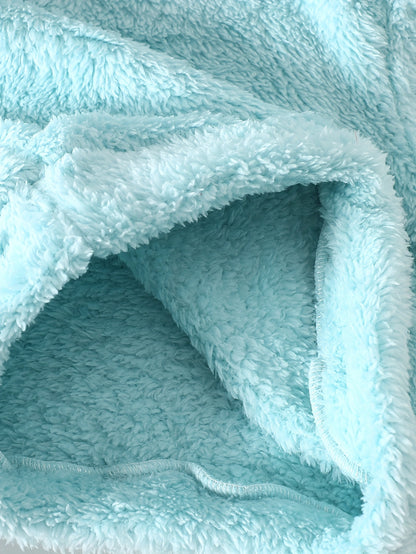 Two-Piece Cute Girls' Autumn/Winter Set: Long Sleeve Hooded Plush Butterfly Top with Pants, Perfect for Daily Outdoor Wear. Cozy Faux Fur Fabric - Essential Indoor & Winter Accessory and Holiday Gift Idea, Perfect for Outdoor