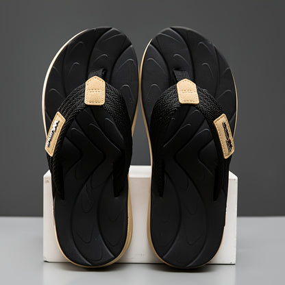 Men's Casual Flip Flops with Non-Slip Rubber Sole, All-Season