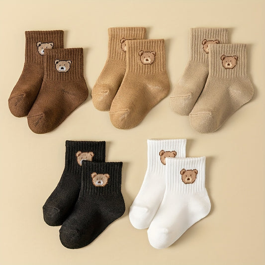5 Pairs Youngsters Socks Youngsters Socks for Youngsters Boys Girls Youngsters Youngsters Socks Cartoon Pattern