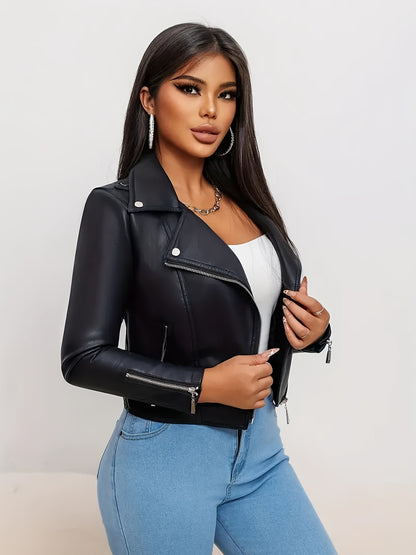 Polyester Sports Square Neck Short Length Long Sleeve Zipper Placket H Fit Conventional Jacket for Spring/Fall