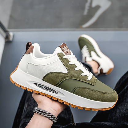 [sneakers] Men'S Running Shoes - Breathable, Non-Slip Casual Skate Shoes with Lace-Up Design, Comfortable And Durable