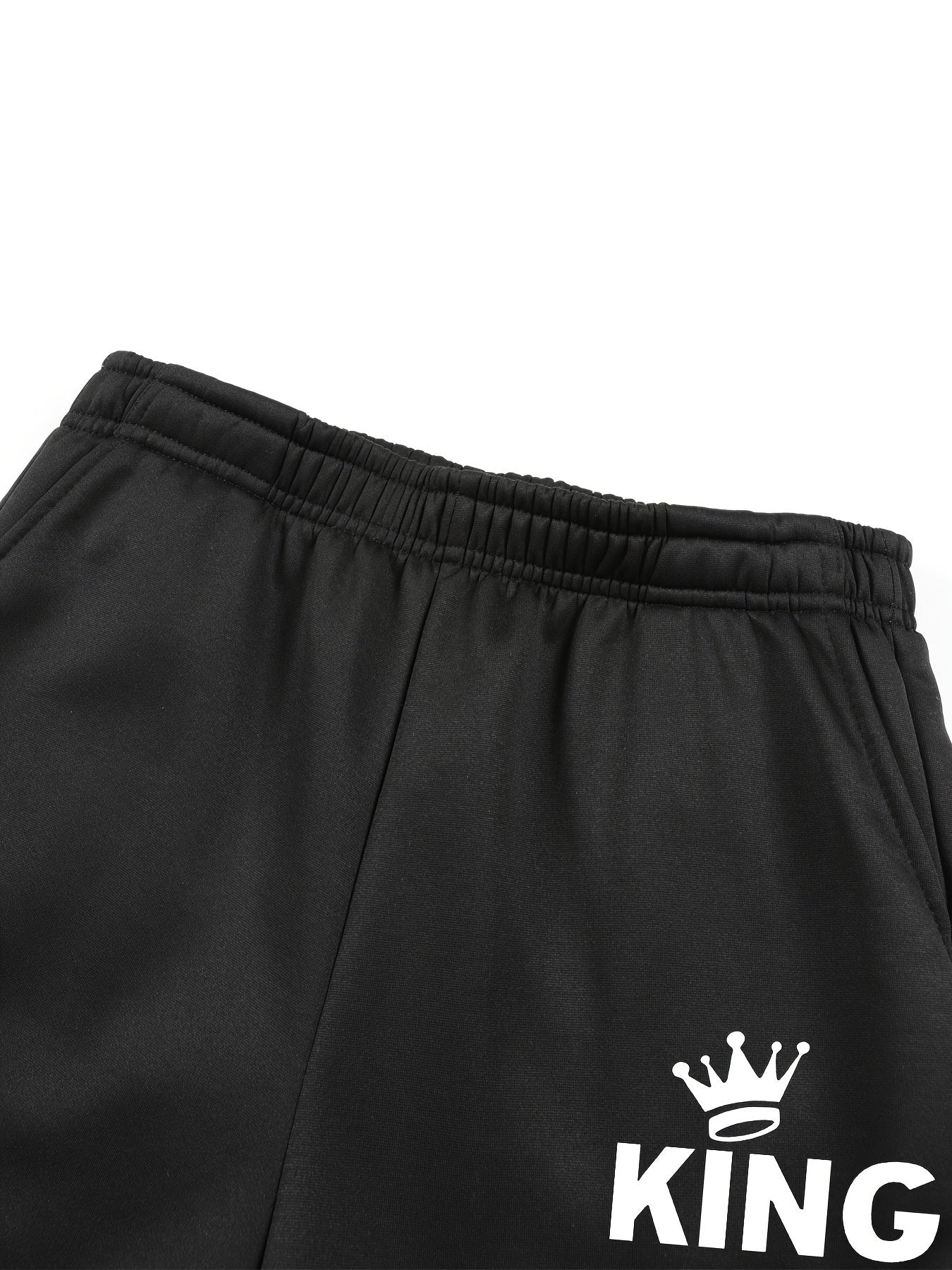 2pcs Boys' Fleece-Lined Thickened Warm Hoodie + Pants Set, Stylish Letter Print Winter Comfortable Sportswear Outfit for Kids Casual Leisurewear, Perfect for, Blanket Hoodie Kids