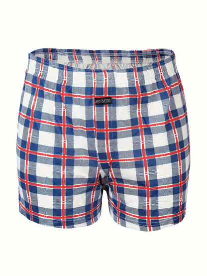 Men's High-Waisted Cotton Boxer Briefs with Button Closure