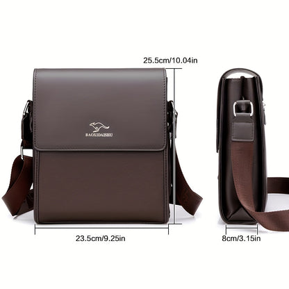 KADIDAISHU Men'S Business Messenger Bag - Black Crossbody with Adjustable Strap, Multiple Compartments for Daily Commute  Casual Use, Crossbody Ba