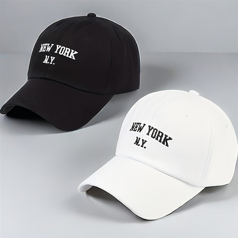 2-Pack Embroidered Baseball Caps for Men & Women, Lightweight Spring H