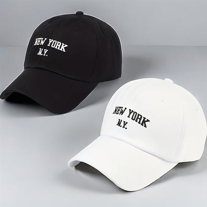 2-Pack Embroidered Baseball Caps for Men & Women, Lightweight Spring H