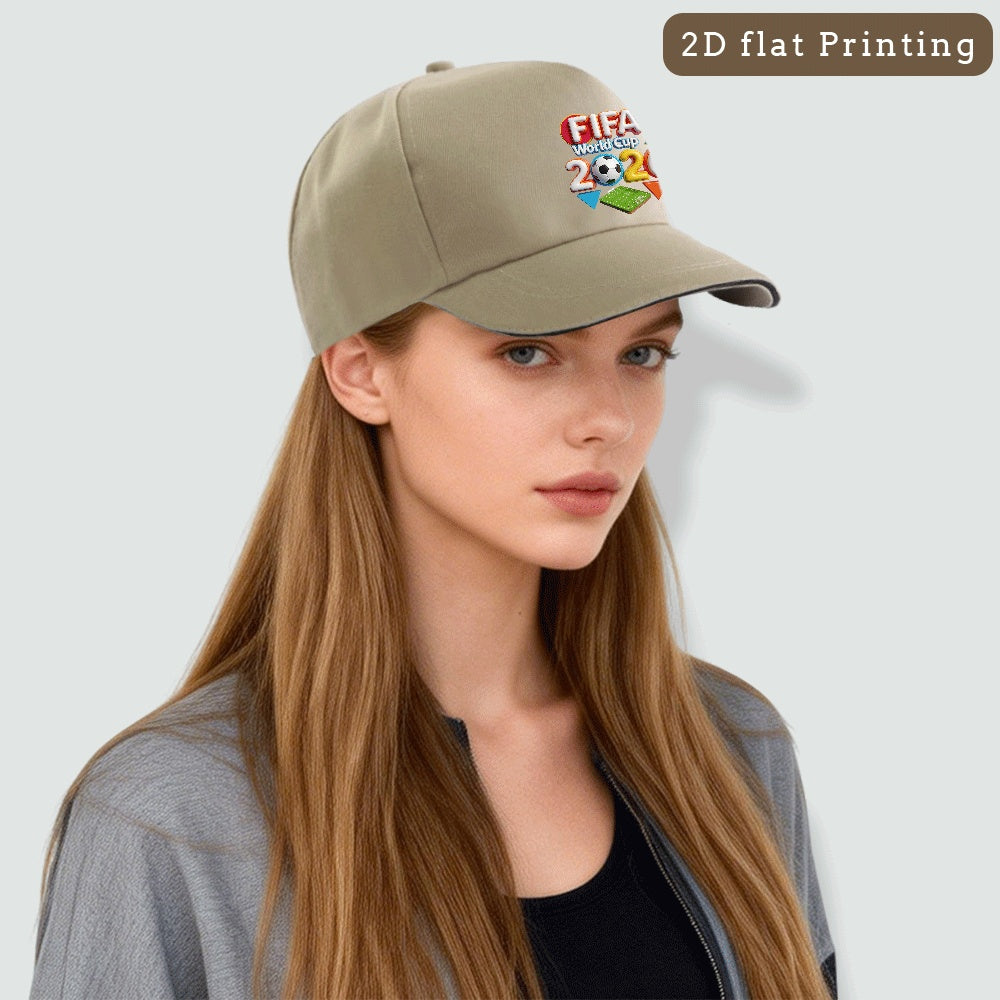 Unisex FIFA 2026 Baseball Cap with Cartoon Sports Design