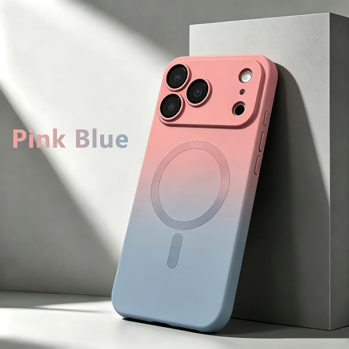 Luxury Magnetic Gradient Phone Case with Lens Protector for iPhone